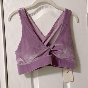 Fabletics Oasis Twist Velour Sports Bra